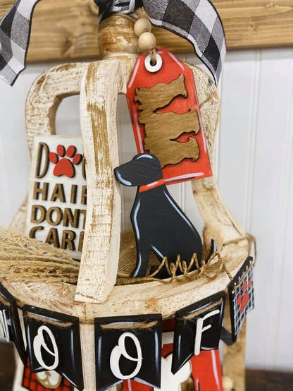Dog Tiered Tray Set