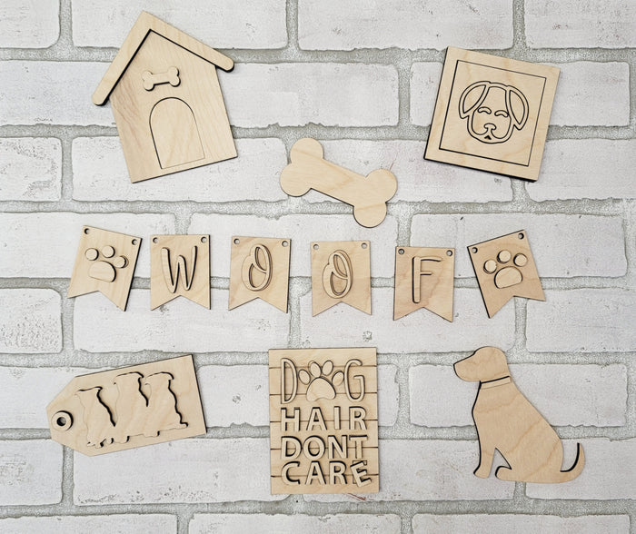 Dog Tiered Tray Set
