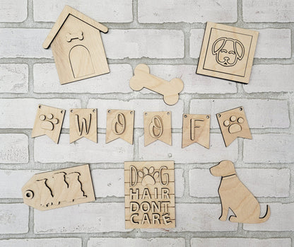 Dog Tiered Tray Set