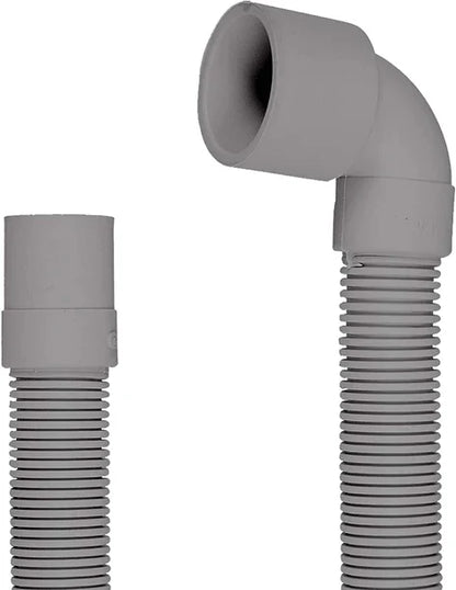 Drain Hose Angled Waste Pipe Extension Set m| Washing Machine Dishwasher Drain Hose Pipe 20mm | 30mm | 2 Metres Bent End Fitting