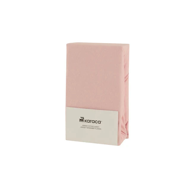 Drap-housse Jersey Karaca Home, 100x200+30 cm, Rose Pâle