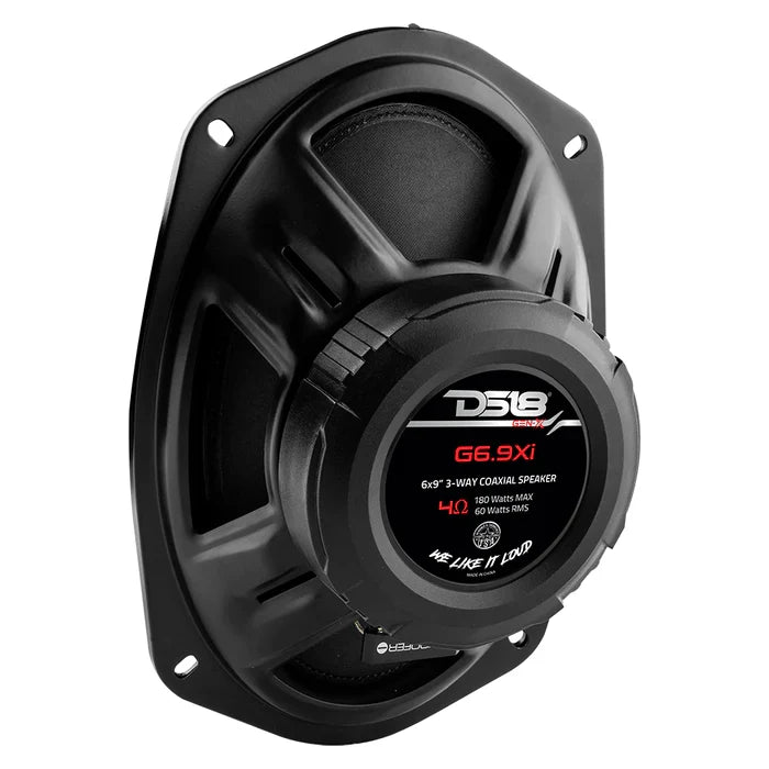 DS18 6x9" 4-Way Coaxial Speakers 60 Watts Rms 4-Ohm