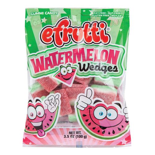 E. Frutti Watermelon Wedges Gummy Candy Peg Bag - 12 Count