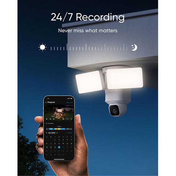 Eufy SoloCam E30 2K Outdoor Security Camera with Spotlight White | T8426321