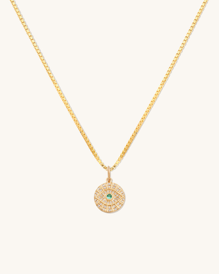 Evil Eye Medallion Necklace