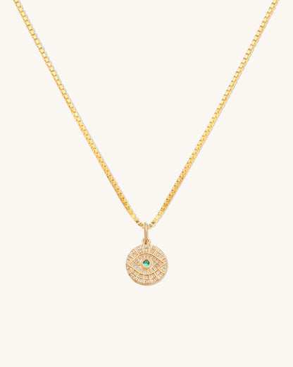 Evil Eye Medallion Necklace