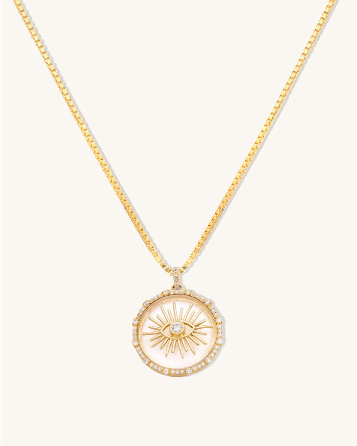 Evil Eye Sunburst Necklace