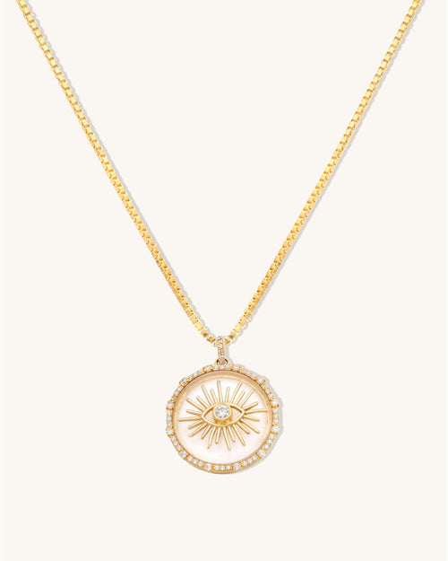 Evil Eye Sunburst Necklace