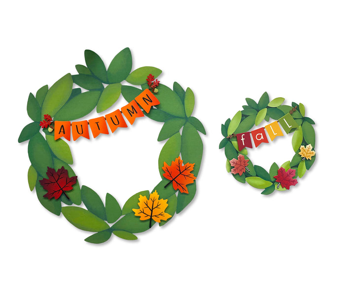 Fall Banner Magnets S/3 (6"w)