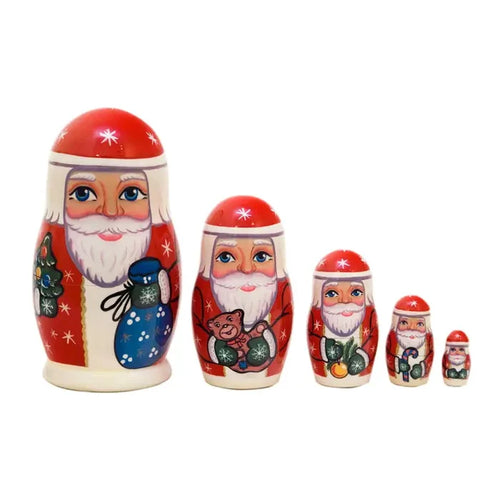 Father Frost Nesting Doll 5Pc 4"