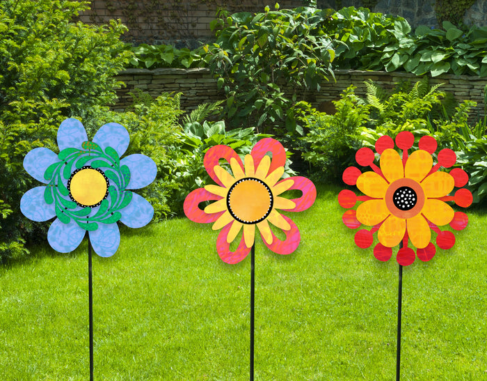 Flower Magnetic Art Pop, Dimensional Blue w/ Vine
