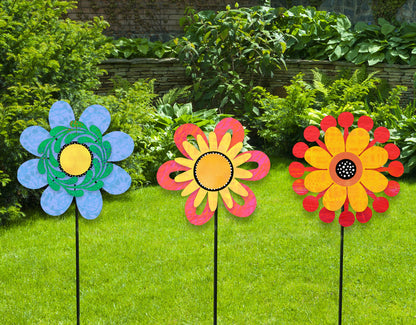 Flower Magnetic Art Pop, Dimensional Blue w/ Vine