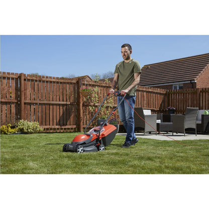 FLYMO Chevron 32VC Electric Wheeled Rotary Lawnmower