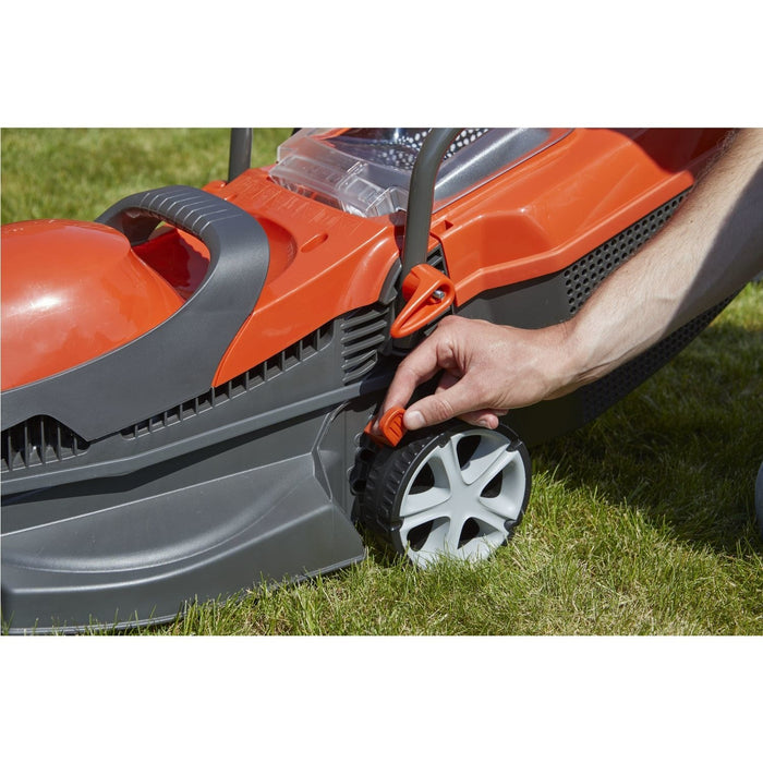 FLYMO Chevron 32VC Electric Wheeled Rotary Lawnmower