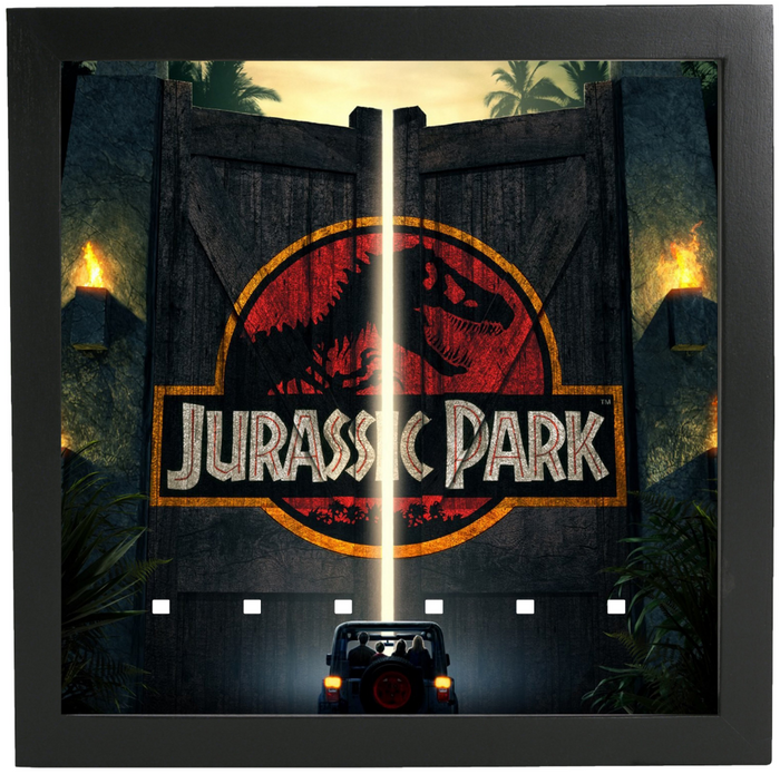 Frame for Lego Jurassic Park Minifigures