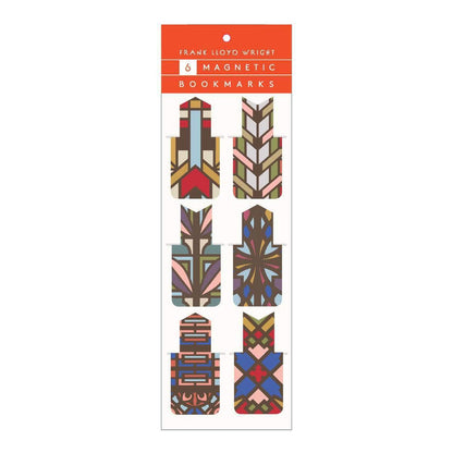 Frank Lloyd Wright Designs Magnetic Bookmark Set Bookmarks Galison