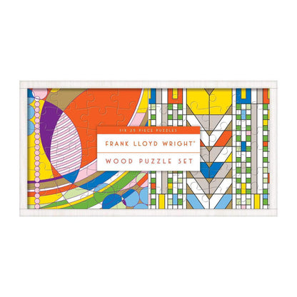 Frank Lloyd Wright Wooden Puzzle Set Wooden Puzzle Sets Galison