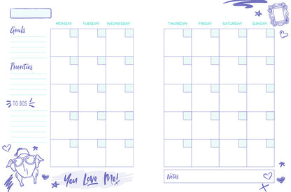 Friends: 12-Month Undated Planner