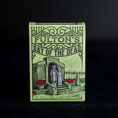 FULTON'S DAY OF THE DEAD GREEN EDITION Playing Cards by Fultons Playing Cards