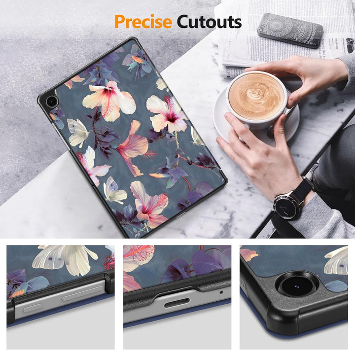 galaxy tab a9 plus floral case