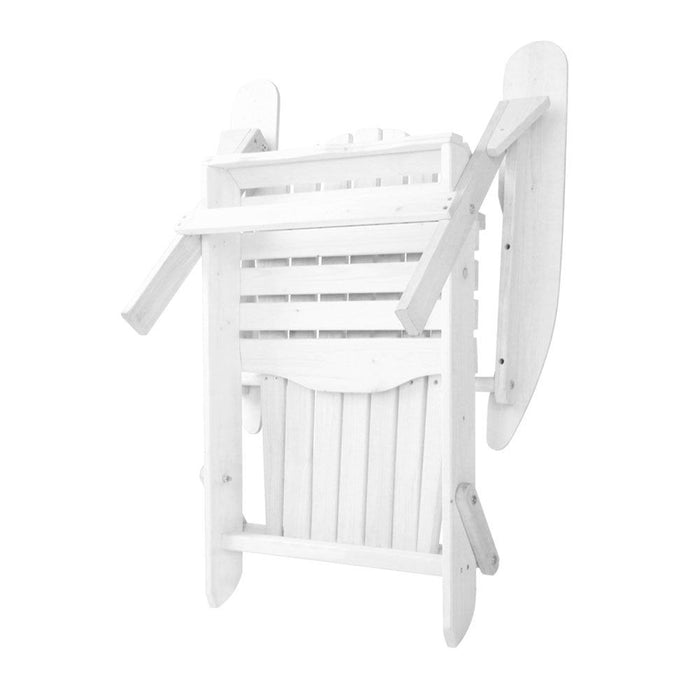 Gardeon Outdoor Furniture Adirondack Chairs Beach Chair Lounge Wooden Patio Garden -Home Living Store - -