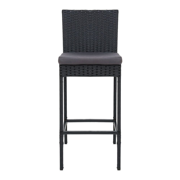 Gardeon Set of 2 Outdoor Bar Stools Dining Chairs Wicker Furniture -Home Living Store - -