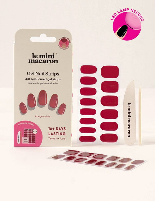 Gel Nail Strips - Rouge Dahlia - Gel Nail Strips