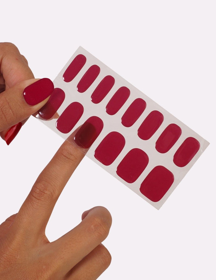 Gel Nail Strips Starter Kit - Rouge Dahlia - Gel Nail Strips