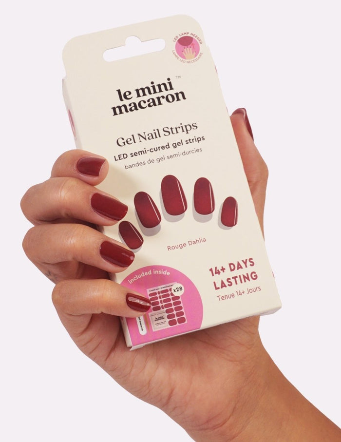 Gel Nail Strips - Rouge Dahlia - Gel Nail Strips