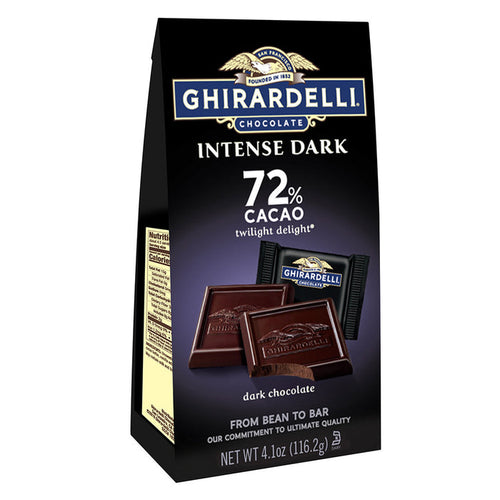 Ghirardelli Intense Dark Chocolate 72% Twilight Delight Square Candy - 6 Count