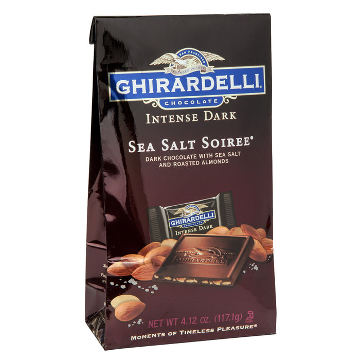 Ghirardelli Intense Dark Sea Salt Soiree Chocolate Bars - 6 Count