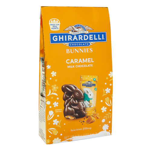 Ghirardelli Milk Chocolate Caramel Bunny Candy - 12 Count