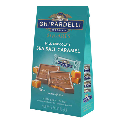 Ghirardelli Sea Salt Caramel Milk Chocolate Squares - 6 Count