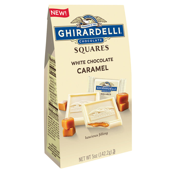 Ghirardelli White Chocolate Caramel Square Candy - 6 Count