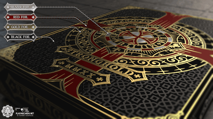 Gilded - Stronghold Crimson Gold Edition Playing Cards Playing Cards by Gamblers Warehouse