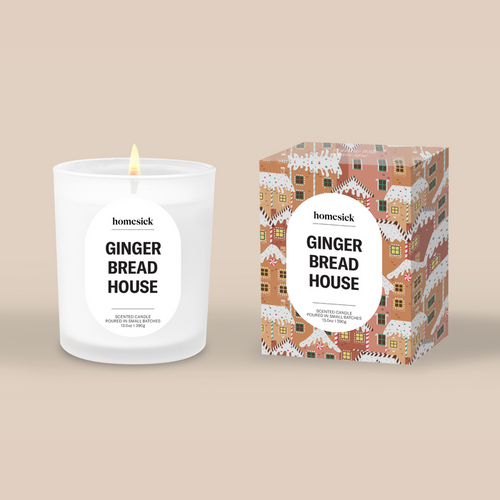 Gingerbread House Candle