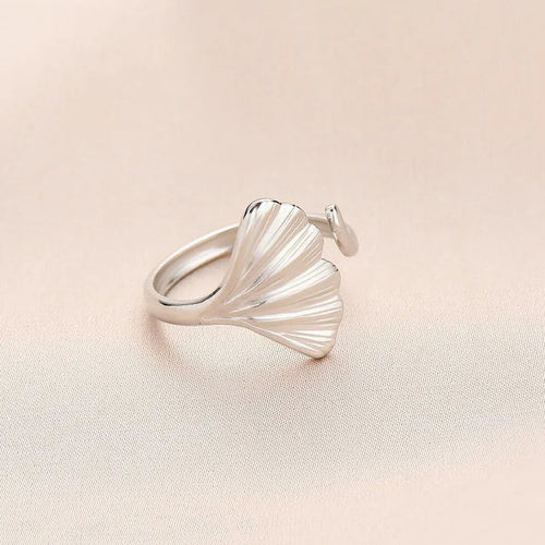 Gingko Silver Leaf Ring