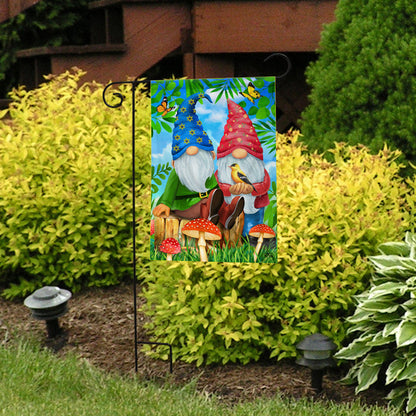 Gnome Sweet Gnome Garden Flag