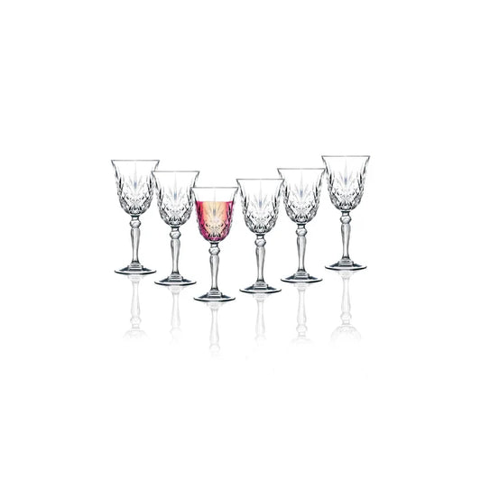 Goblet Rcr Melodia Cristal grand, 6 pièces