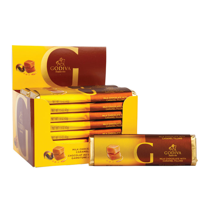 Godiva Milk Chocolate Filled With Caramel 1.5oz Bar - 24ct