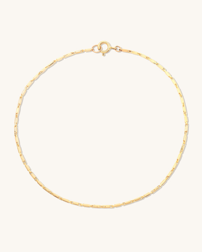 Golden Line Chain Anklet