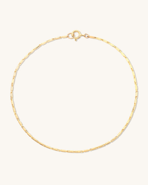 Golden Line Chain Anklet