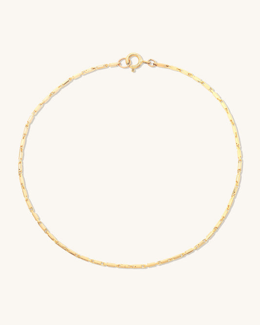 Golden Line Chain Anklet