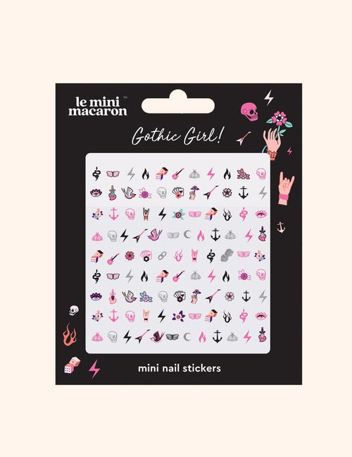 Gothic Girl - Mini Nail Stickers - Sticker
