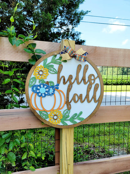 Hello Fall Door Hanger- wholesale