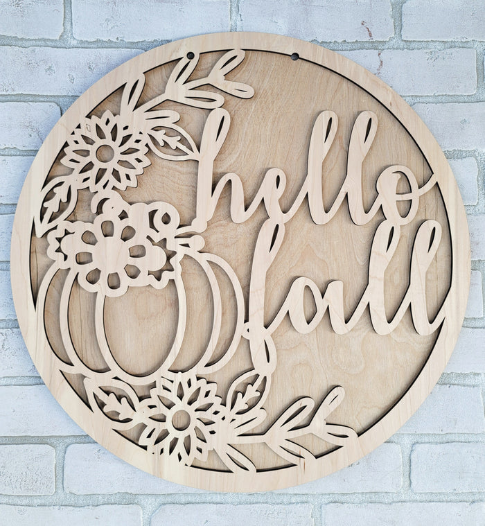 Hello Fall Door Hanger- wholesale