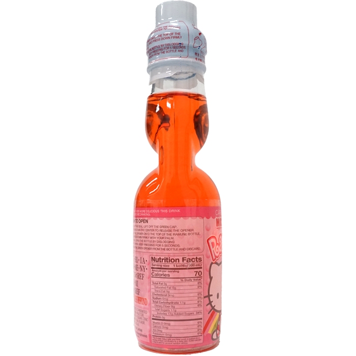 Hello Kitty Strawberry Ramune 200ml Carbonate Soft Drink Soda