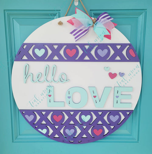 Hello Love Door Hanger- wholesale