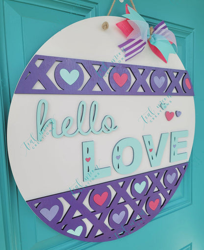 Hello Love Door Hanger- wholesale