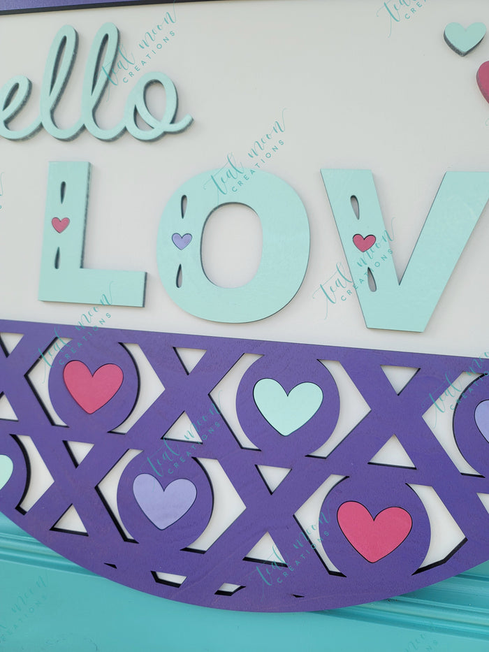 Hello Love Door Hanger- wholesale